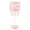 thumbnail image 2 of Bouclair Lampe de Table Baroque Vintage Rose avec Gouttes Décoratives, 2 of 2
