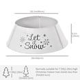thumbnail image 3 of HOMCOM 26 Inch Metal Christmas Tree Collar, Xmas Tree Base Cover, White, 3 of 10