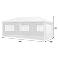 thumbnail image 3 of Gymax 10'x20' Outdoor Canopy Weather-resistant Tent Wedding Party Tent 4 Sidewalls W/Carry Bag, 3 of 10