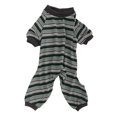 thumbnail image 2 of Striped Dog Pajamas, Polyester Elastic Multipurpose Fashionable Onesie Dog Pajamas Skin Friendly Attractive  For Spring For Parties XS,S,M,L,XL, 2 of 8