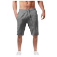 thumbnail image 1 of Men‘S Summer Casual And Fashionable Solid Cotton And Linen Shorts, 1 of 3