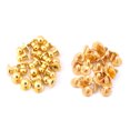 thumbnail image 1 of 20 Pcs Tête Ronde en Cuivre Massif Rivet Bouton Accessoires en Cuir DIY (10*8mm Or), 1 of 8
