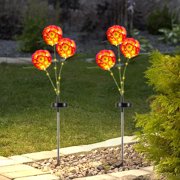 Todaioua Solar Dandelion Lights Outdoor Decorative, Garden Lights Solar Powered - Colorful Flower Light Decor for Yard Patio Porch Pathway Outside Lighting, Gifts for Women