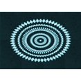 thumbnail image 1 of Ahgly Company Machine Washable Indoor Rectangle Transitional Deep-Sea Green Area Rugs, 7' x 10', 1 of 7