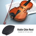 thumbnail image 4 of Ebony Wood Chin Rest with Softwood Strip and Bracket for 4 4 Size Violin Music Instrument Accessory, 4 of 8