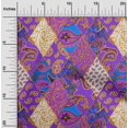 thumbnail image 2 of oneOone Rayon Purple Fabric Asian Paisley Sewing Craft Projects Fabric Prints By Yard 56 Inch Wide, 2 of 4