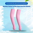 thumbnail image 3 of Bras Protection Solaire UV Cache Respirant Garde Vêtements de Sport Extérieur Écran Solaire Manchons de Bras Manchons de Sport Entraînement Physique pour Course Pêche Cyclisme Rose, 3 of 6