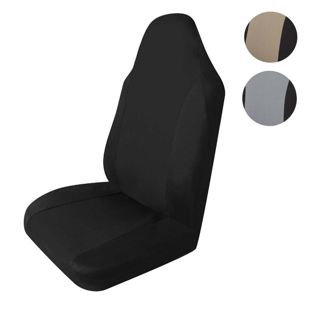 Tirol New Universal Car Seat Cover Single Pack Durable Car Seat Cover Black/Beige/Gray
