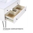 thumbnail image 2 of DHP Tribecca 36 Inch Floating Wall Mounted Bathroom Vanity, White, 2 of 9
