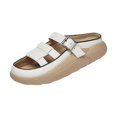 thumbnail image 1 of pitrice Sandales à Enfiler pour Femmes, Imperméables, Souples, Plates, Sandales de Sol, Chaussures 39 Blanc, 1 of 9