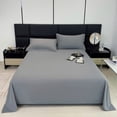 thumbnail image 1 of Aodebiao ​​Double Brushed Polyester Bed Sheet - Queen Size (98x90in) - Ultra Soft Solid Color Dorm Sheet Set - Wrinkle & Shrink Resistant (8 Colors)​​, 1 of 8
