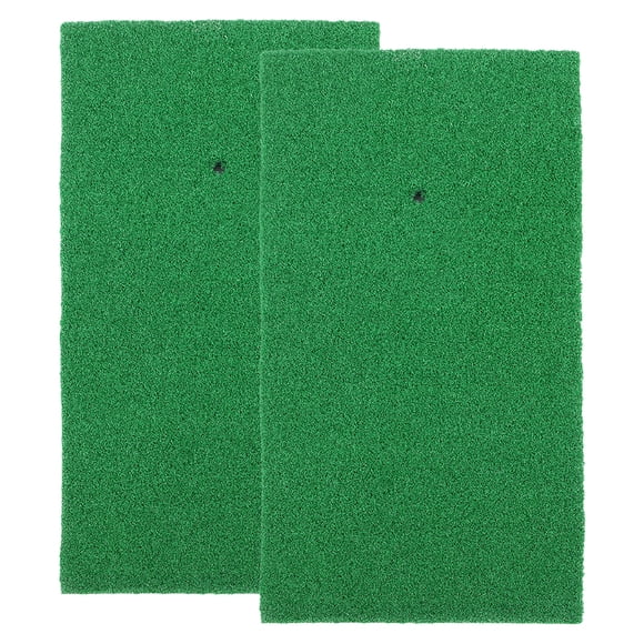 2Pcs Golf Turf Golfs Swing Mat Golfing Hitting Mat Golf Putting Mat Golf Training Aid for Men