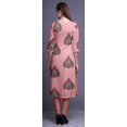 thumbnail image 4 of Bimba Robes Longues Droites pour Femmes Imprimées Manches 3/4 Vêtements Indiens, 4 of 6