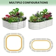 thumbnail image 3 of EDTara Large Oval Raised Planter Beds, 2-Pack Metal Garden Boxes With Open-Ended Base for Growing Vegetables and Flowers, 3 of 9