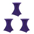 thumbnail image 4 of Wweixi Ensemble Polyvalent de Table Cocktail Élastique Convenant à Toute Occasion Polyester Écologique Violet 3Ensemble, 4 of 6