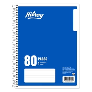 Hilroy 1 Subject 80pg Notebook Dark Blue