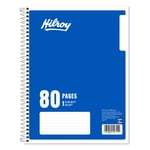 Hilroy 1 Subject 80pg Notebook Dark Blue