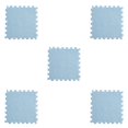 thumbnail image 3 of 5Pcs 11.81Inch Square Puzzle Polyester Velvet Carpet in 14 Colors, 3 of 9