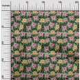 thumbnail image 2 of oneOone Silk Tabby Black Fabric Tropical Craft Projects Decor Fabric Printed By The Yard 42 Inch Wide, 2 of 5