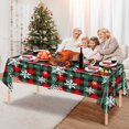 thumbnail image 4 of Wzzjkit Disposable Tablecloth PVC Christmas Print Tablecloth Table Party Decor, 4 of 7
