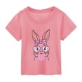 thumbnail image 2 of TZEWGL Cute Shirt For Toddler Cute Rabbit Graphic Short Sleeve Crewneck Clothing For Baby size 7-8T, 2 of 3