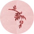 thumbnail image 1 of Ahgly Company Tapis Rond Lavable en Machine Intérieur Transitionnel Rouge Pastel Rose, 8 Pieds Rond, 1 of 7