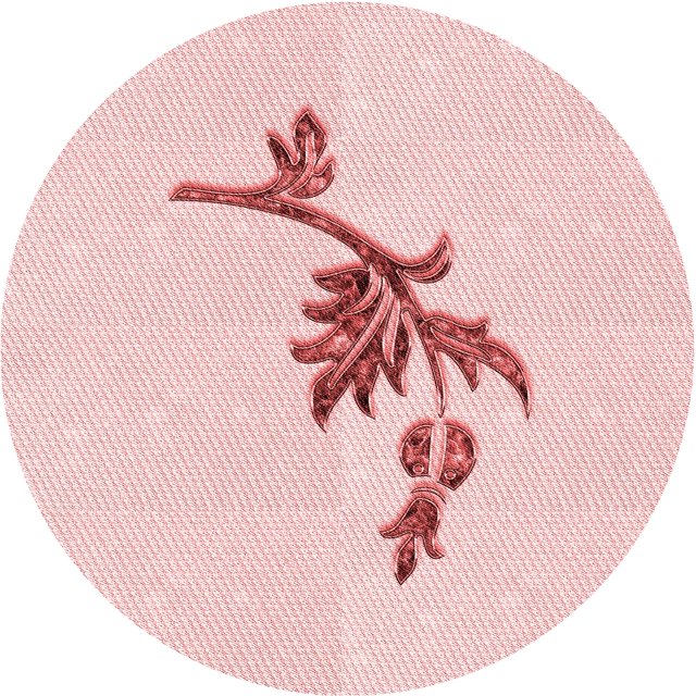 Ahgly Company Tapis Rond Lavable en Machine Intérieur Transitionnel Rouge Pastel Rose, 8 Pieds Rond
