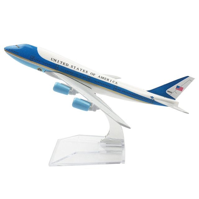 Air Force One Modèle 747 Modèle d'Avion Spécial 16 cm Modèle d'Aéronef de Simulation Modèle d'Aviation pour Boeing