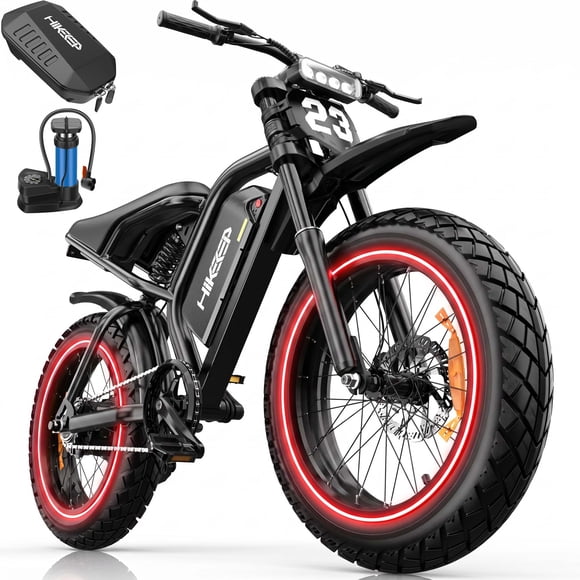 Vélo Électrique de Pointe 1500W pour Adultes, Vélo de Montagne Électrique 32MPH 48V 15Ah Certifié UL2849, Vélo Électrique à Pneus Larges 20 Pouces, Vélo de Neige