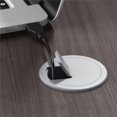 thumbnail image 3 of Studio C 60W x 43D Right Hand L-Bow Desk Shell in Storm Gray - Engineered Wood, 3 of 6