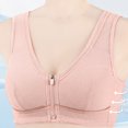 thumbnail image 4 of Bocqde Plus Size Sport Bras for Women Breathable Mesh Full Coverage Soft Bras Light Front-Closing Wireless Gathering Push Up Bralettes, 4 of 7