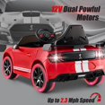 thumbnail image 3 of Licensed Ford Mustang GT500 Ride on Car for Kids by OLAKIDS, Battery Powered Electric Vehicle with Remote Control, Headlight, Power Display, USB, Music, Radio, Aged 3-8, 3 of 9