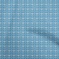 thumbnail image 1 of oneOone Velvet Blue Fabric Asian Block Sewing Craft Projects Fabric Prints By Yard 58 Inch Wide, 1 of 5