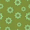 thumbnail image 1 of Ahgly Company Machine Washable Indoor Square Transitional Green Area Rugs, 4' Square, 1 of 7