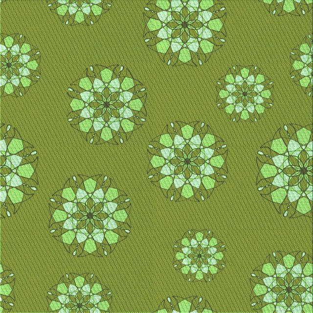Ahgly Company Machine Washable Indoor Square Transitional Green Area Rugs, 4' Square