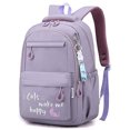 thumbnail image 2 of Bellella Boys Bookbag Multi Pockets Backpack Top Handle Waterproof Daypack Large Capacity Girls Multipurpose Zipper Kids Purple, 2 of 5