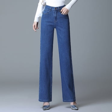 Mefallenssiah Women'S Straight Leg Casual Jeans and Pants