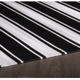 thumbnail image 5 of Erbanica 6' x 9' Indoor Outdoor Black White Band Reversible Plastic Rug, 5 of 5