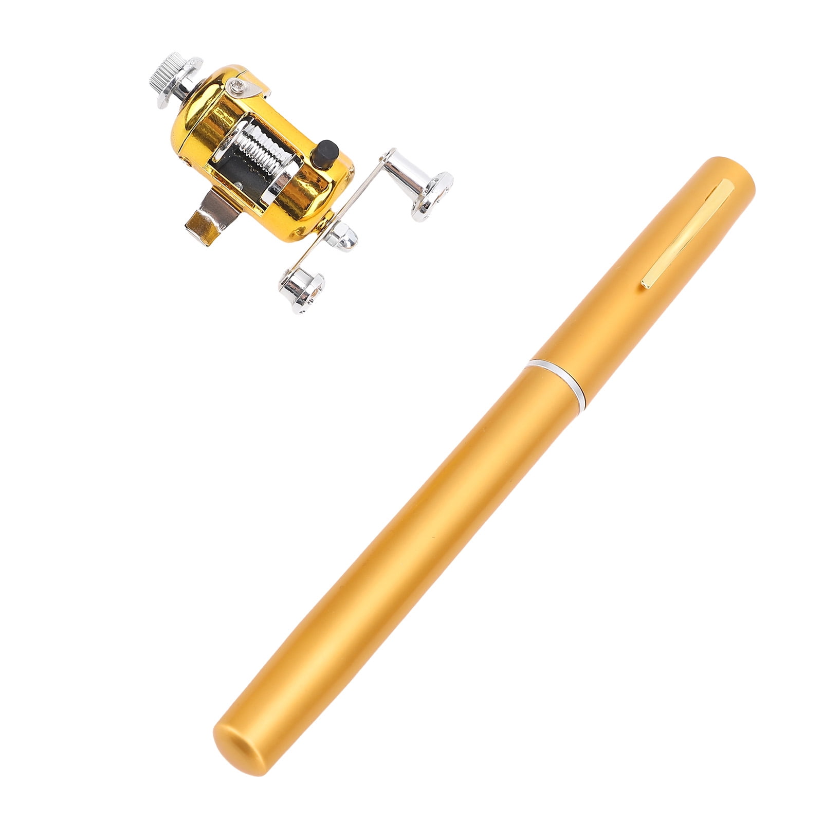 Portable Pocket Telescopic 37.4inch Mini Pen Fishing Rod, Small Pen Fishing Pole with Reel, Lightweight Fishing Rod Reel Combo for River Lake Ice Fishing