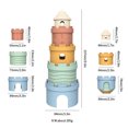 thumbnail image 2 of B Frog Shaped Silicone Stacking Toy For Toddlers Learning And Sensory Exploration, 2 of 6