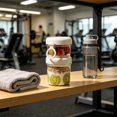 thumbnail image 1 of Oats Container with Lid Leakproof Breakfast To Go Cup | Cereal Yogurt Jar with Ring Handle Reusable Meal Prep Storage Cup | Fruit Salad Snack Container for Home Kitchen Office, 1 of 7