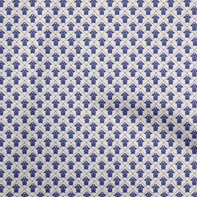 oneOone Georgette Viscose Off White Fabric Block Sewing Craft Projects Fabric Prints By Yard 42 Inch Wide-38