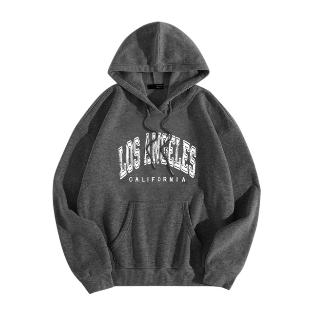 Chandail à Capuche Graphique pour Femmes, Col Rond, Manches Longues, Veste d'Hiver Décontractée, Chandail à Capuche