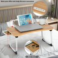 thumbnail image 2 of Large Bed Tray Foldable Portable Multifunction Laptop Desk Lazy Laptop Table, 2 of 6