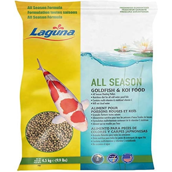 Laguna All Season Goldfish & Koi Floating Food, 4.5 kg (9.9 lb)