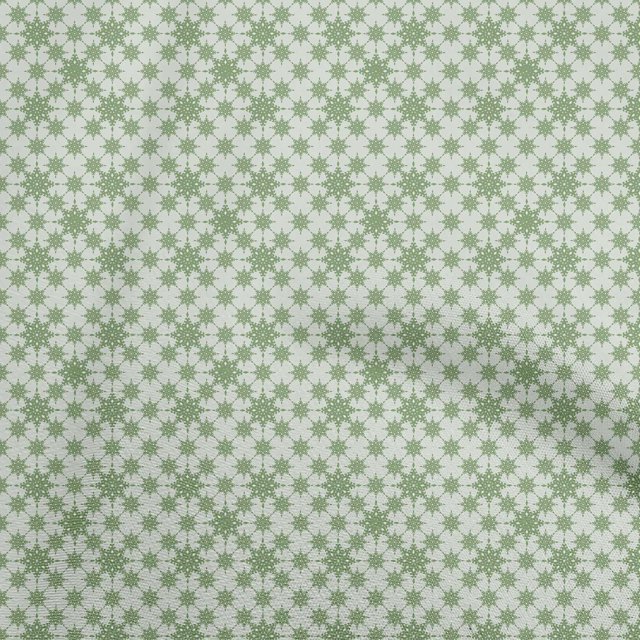 oneOone Georgette Viscose Light Green Fabric Asian Block Floral Sewing Craft Projects Fabric Prints By Yard 42 Inch Wide