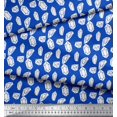 thumbnail image 2 of Soimoi Blue Rayon Fabric Crystal Stone Geometric Print Fabric by Yard 42 Inch Wide, 2 of 3