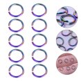 thumbnail image 5 of FRCOLOR Open Jump Ring Stainless Steel Open Jump Rings for Jewelry Making Multi Color 100 Pieces,0.24"X0.24"X0.03", 5 of 5
