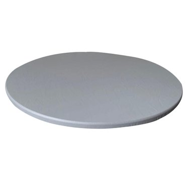 Nappe à Bord Élastique - Nappe Ronde Ajustée Imperméable Antidérapante, Housse de Table pour Tables de 44 à 48 Pouces de Diamètre - Couleurs Sélectionnées Gris