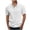 White, variant on AherBiu Mens Crewneck T-Shirts Button Casual Solid Tee Shirts for Men Linen Cotton Summer Soft Lightweight Short Sleeve Tshirts